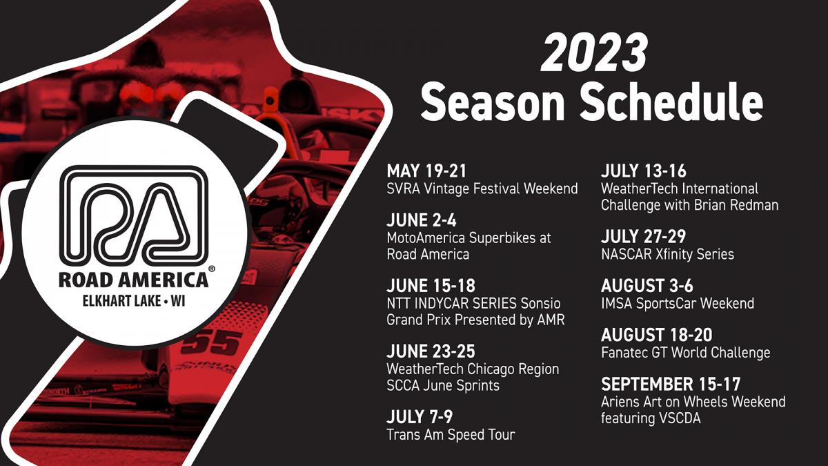 Road America Announces 2023 Season Schedule Road America